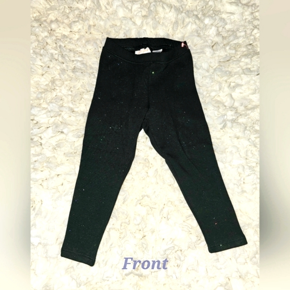 Cat & Jack Toddlers Girls Glitter Leggings Size 2T Black